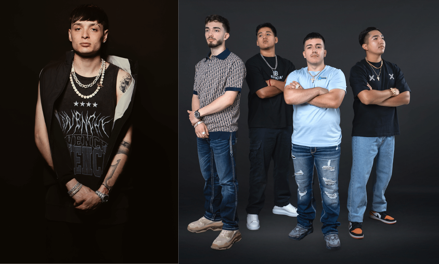 Eslabón Armado y Peso Pluma actuarán en la entrega del Latin GRAMMY ￼