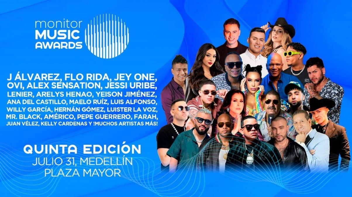 Confirmados los artistas que estarán presentes en  los Monitor Music Awards