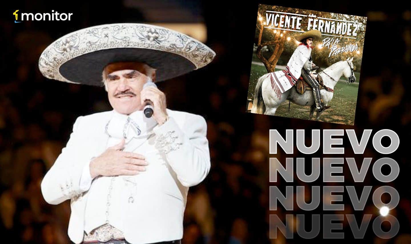 Sony Music nos entrega temas «Pa’ la Parranda» en la voz de Vicente Fernández￼