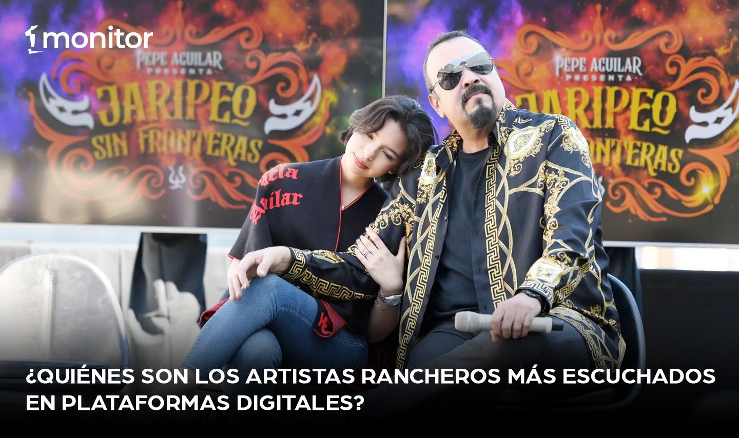 ¿Quiénes son los artistas rancheros más escuchados en plataformas digitales?￼
