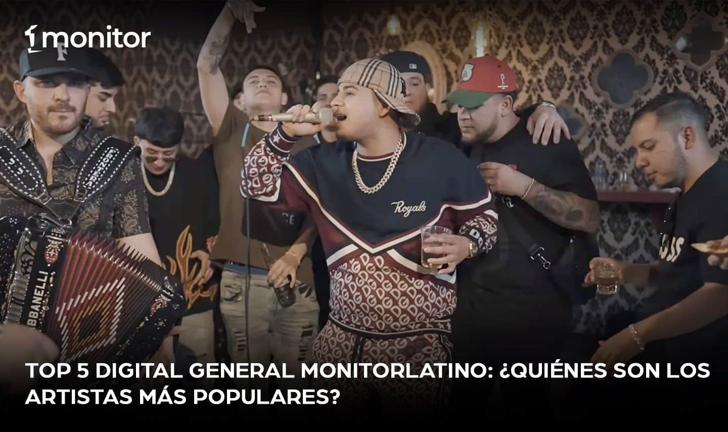 Top 5 Digital General monitorLATINO: ¿Quiénes son los artistas más populares?