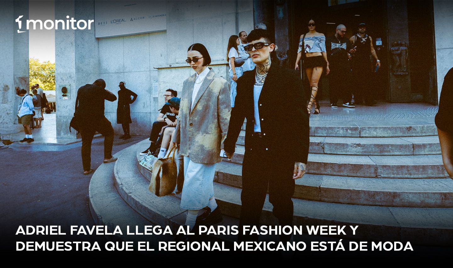Adriel Favela llega al Paris Fashion Week y demuestra que el regional mexicano está de moda