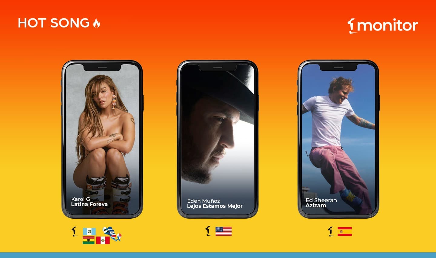 Eden Muñoz, Ed Sheeran y por supuesto Karol G tienen canciones en tendencia en Iberoamérica
