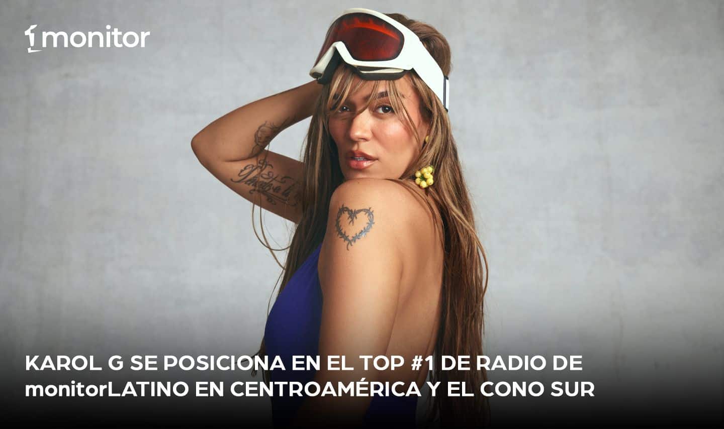 Karol G se posiciona en el top #1 de radio de monitorLATINO en Centroamérica y el Cono Sur￼