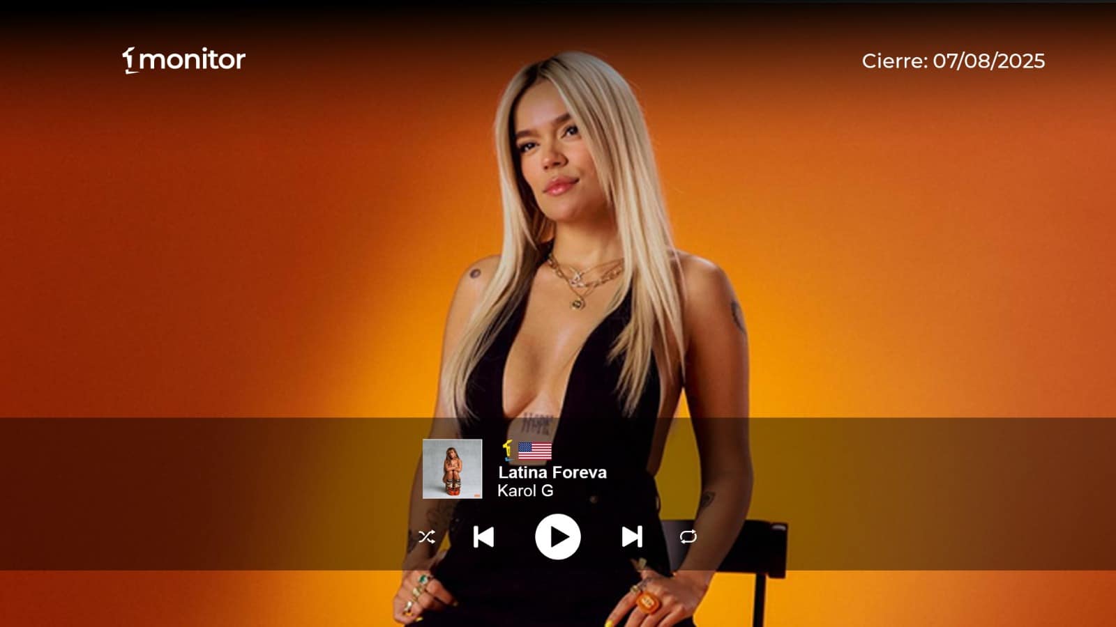 Karol G revive la vieja escuela del reguetón con “Latina Foreva”: 11.53 millones de oyentes la llevan una vez más al #1