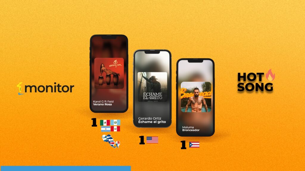 Artistas líderes del Hot Song monitorLATINO del 10 de agosto de 2025, con éxitos que marcan tendencia en Iberoamérica.