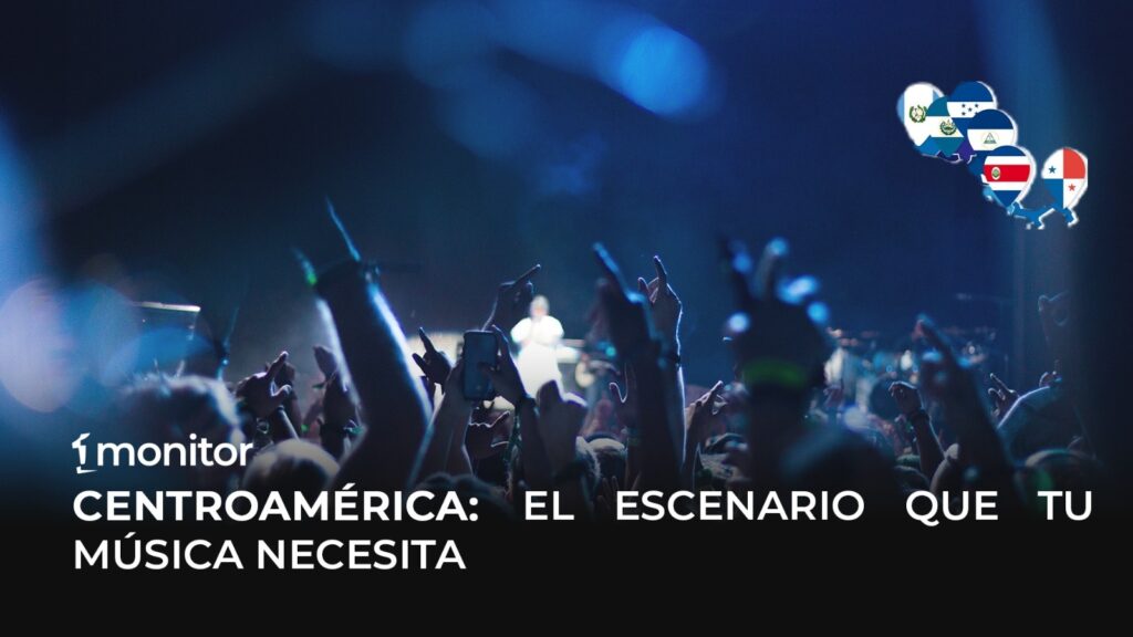 Concierto en vivo en Centroamérica con público levantando las manos, reflejando la pasión de sus audiencias musicales.