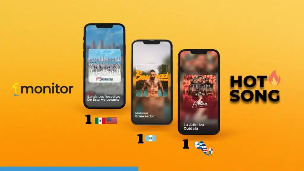 Canciones Hot Song de monitorLATINO: nuevos éxitos que suben en Iberoamérica esta semana.