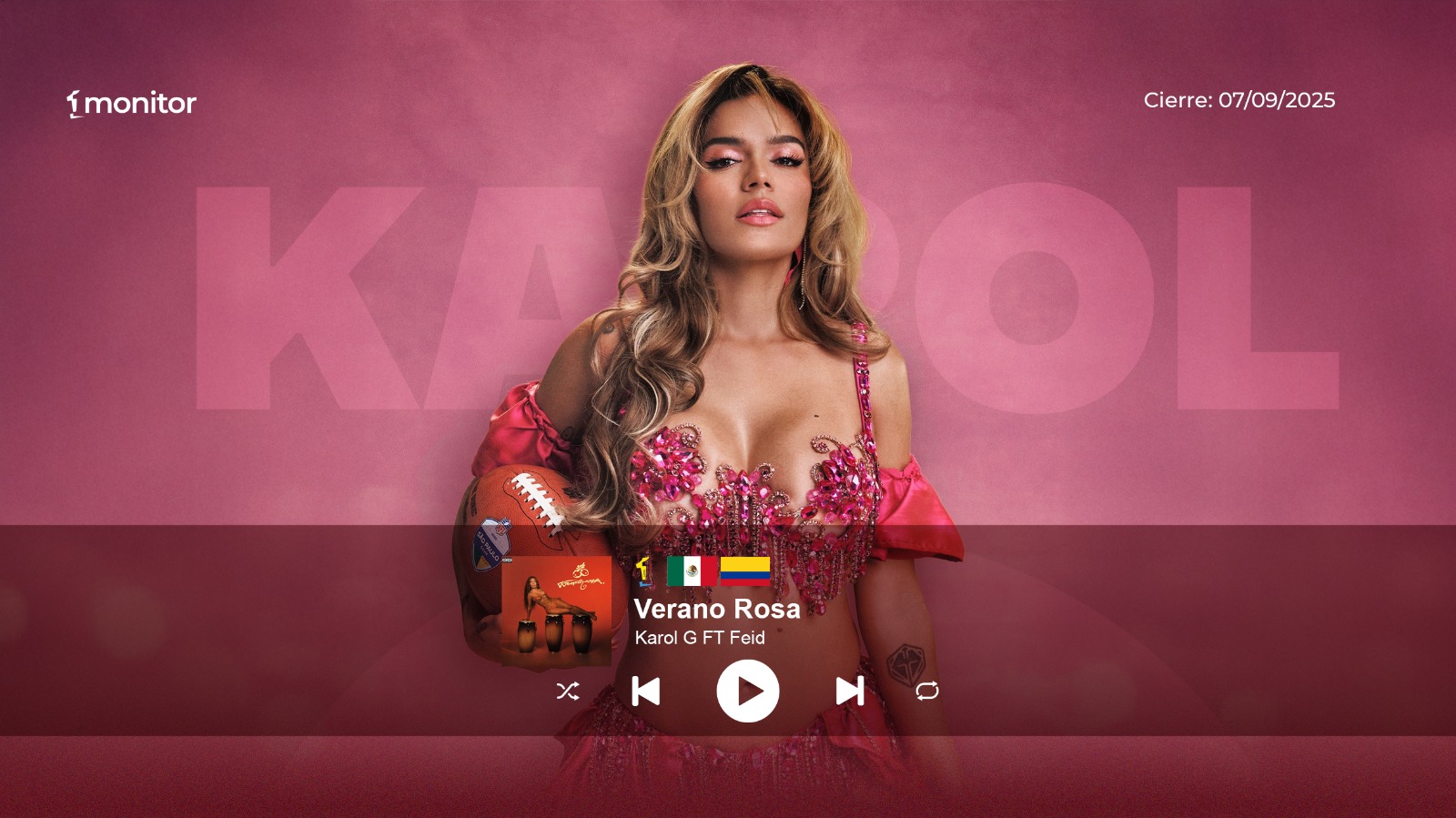 Karol G y Feid dominan los rankings: «Verano Rosa» arrasa en México y Colombia