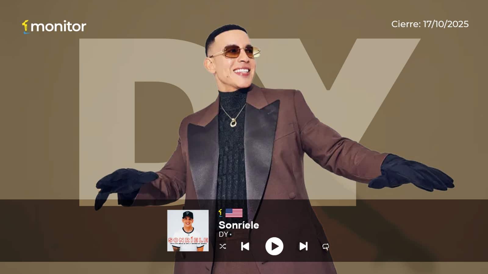 DY conquista el #1 en USA con Sonríele: un mensaje de esperanza que ilumina la música latina
