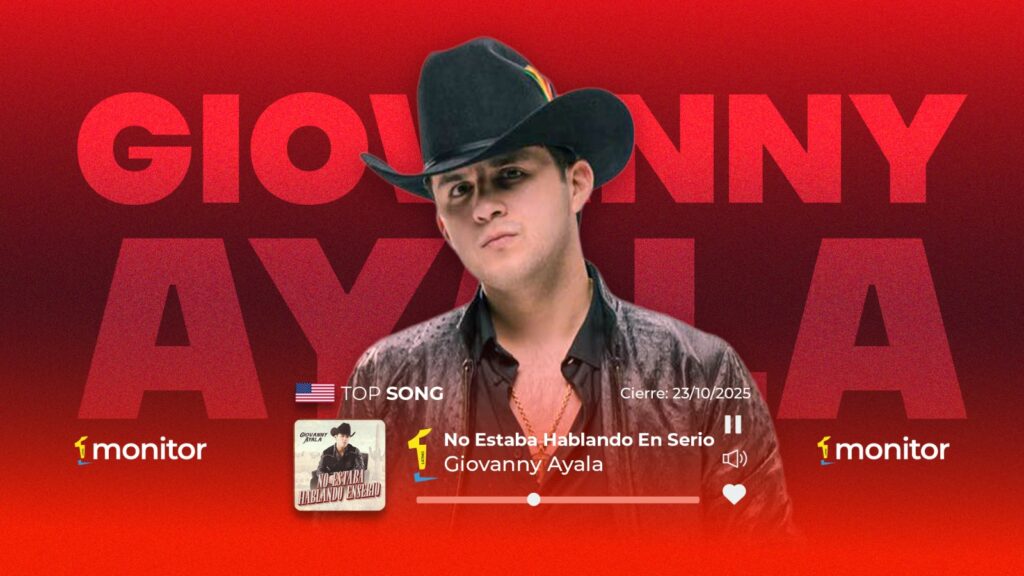 Giovanni Ayala alcanza el #1 en monitorLATINO USA con “No Estaba Hablando En Serio”