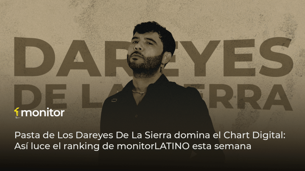 Los Dareyes De La Sierra celebran el liderazgo de “Pasta” en el Chart Digital de monitorLATINO, consolidando el auge del regional mexicano en plataformas digitales.