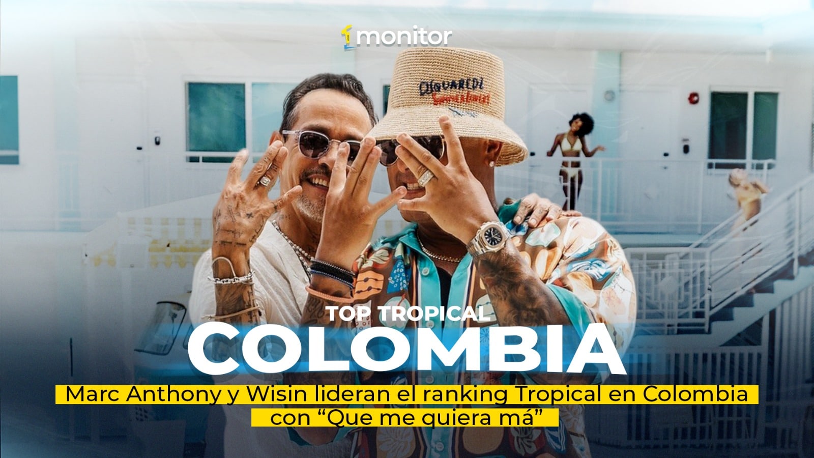 Marc Anthony y Wisin lideran el ranking Tropical en Colombia con “Que me quiera má”