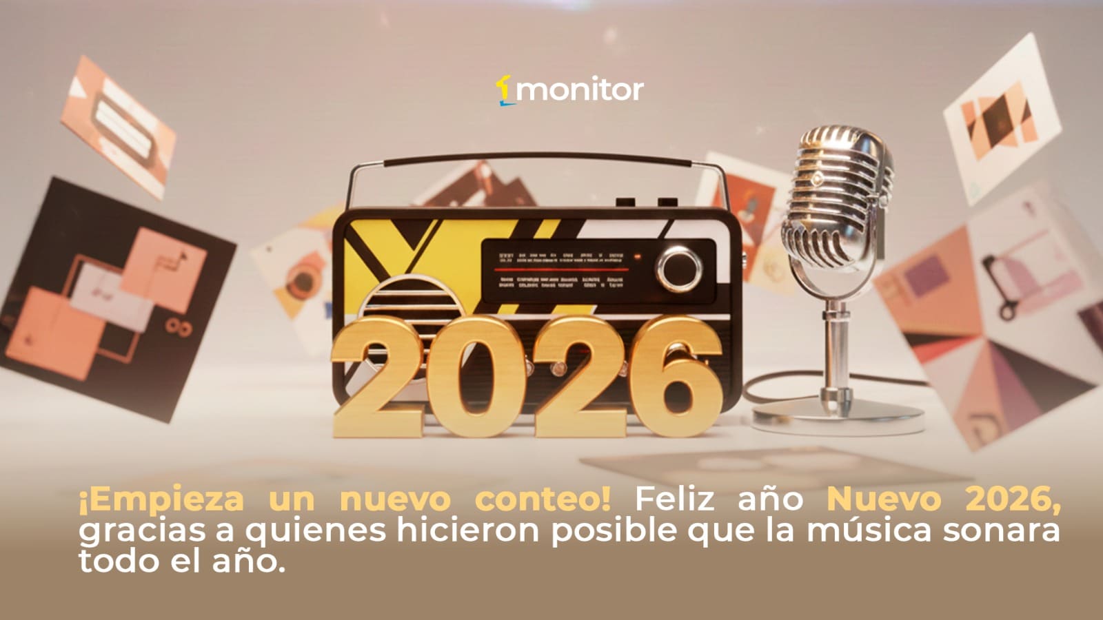 ¡Empieza un nuevo conteo! Feliz año Nuevo 2026, gracias a quienes hicieron posible que la música sonara todo el año.