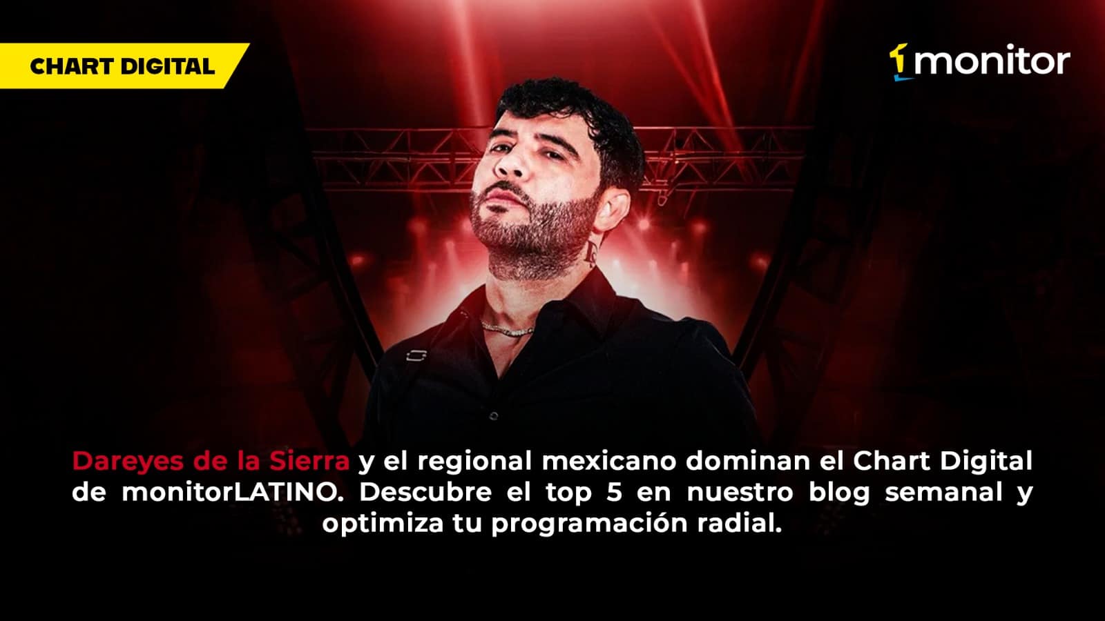 Dareyes de la Sierra y el regional rexicano dominan el Chart Digital de monitorLATINO. Descubre el top 5 en nuestro blog semanal y optimiza tu programación radial.