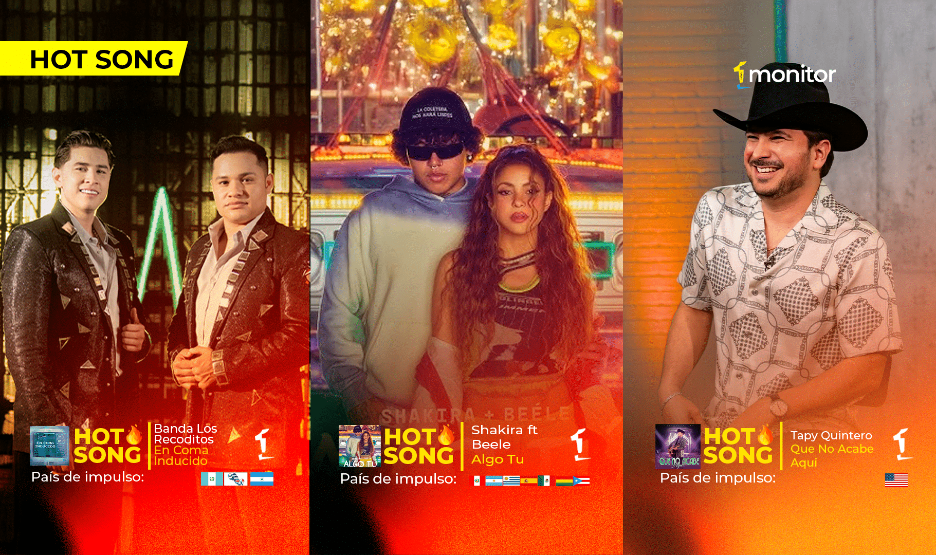 Shakira, Recoditos y Tapy Quintero destacan en las HotSongs de la semana