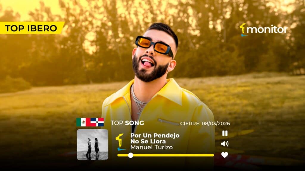 Manuel Turizo lidera los charts de monitorLATINO en Iberoamérica con Por Un Pendejo No Se Llora