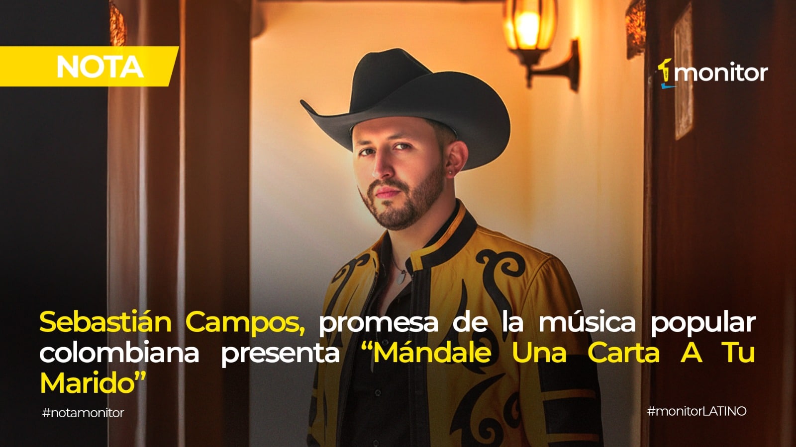 Sebastián Campos, promesa de la música popular colombiana presenta “Mándale Una Carta A Tu Marido”