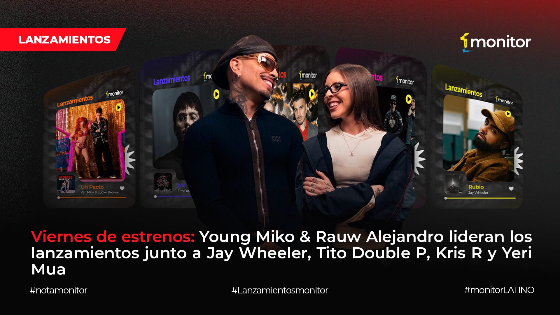 Viernes de estrenos: Young Miko y Rauw Alejandro lideran una semana cargada de colaboraciones urbanas