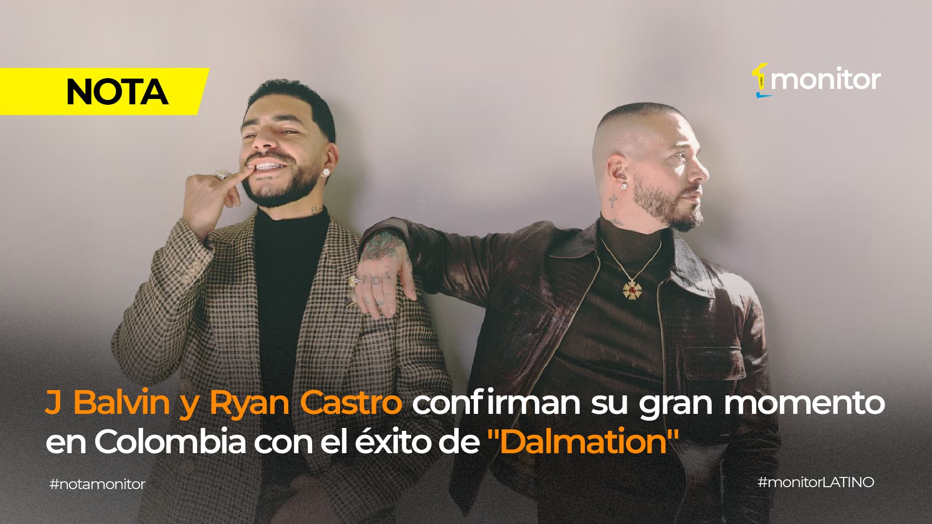 J Balvin y Ryan Castro confirman su gran momento en Colombia con el éxito de «Dalmation