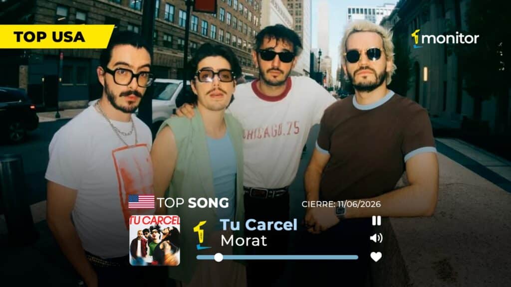 Morat celebra el #1 en monitorLATINO USA con su canción Tu Cárcel