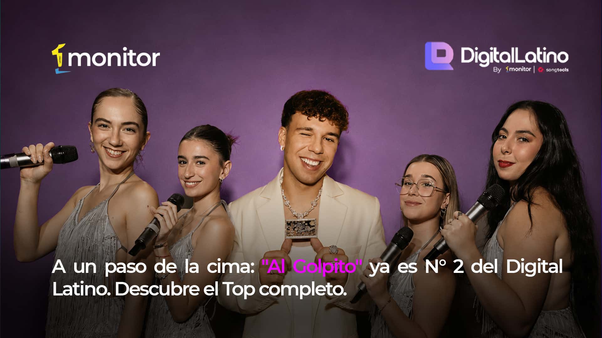 A un paso de la cima: «Al Golpito» ya es N° 2 del Digital Latino. Descubre el Top completo.