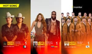 Shakira y Burna Boy junto a Los Dos Carnales y Banda El Recodo en las HotSongs semanales de monitorLATINO
