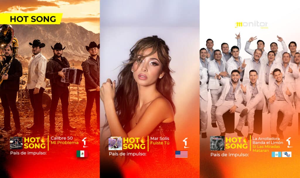 Desamor, identidad y la nueva ola latina: Calibre 50, Mar Solís y La Arrolladora destacan en HotSongs