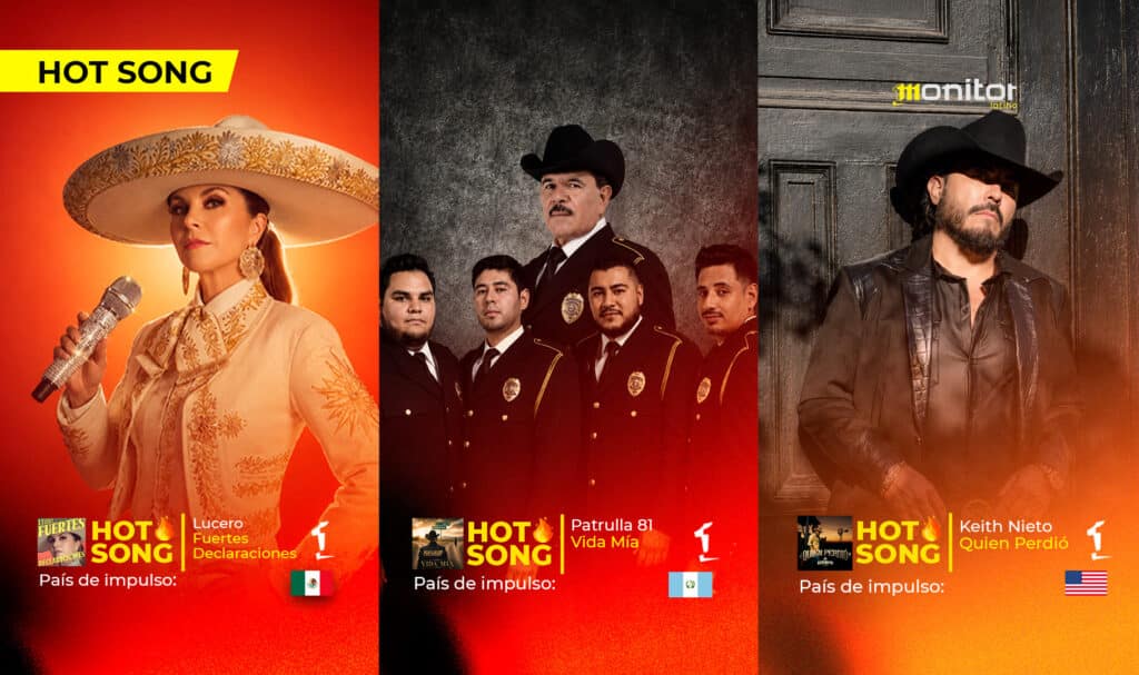 Lucero, Patrulla 81 y Keith Nieto encabezan las HotSongs de la semana