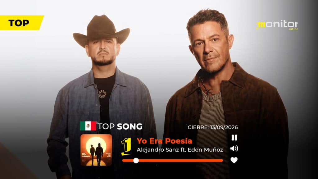 «Yo Era Poesía» de Alejandro Sanz y Edén Muñoz conquista el #1 en México